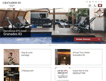 Tablet Screenshot of hotelgranados83.com
